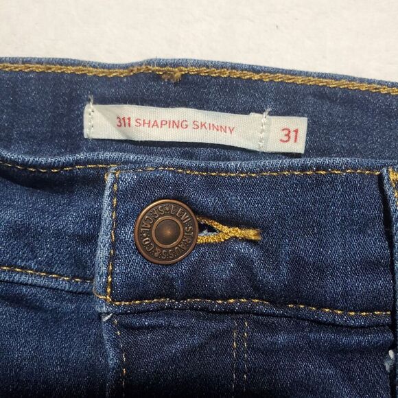 Levi’s Women's 311 Shaping Skinny Blue Denim Jeans Size 32x29 Stretch - Picture 3 of 9